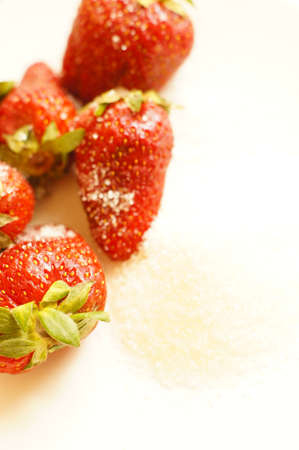fresh and sweet  strawberry fruitsの写真素材