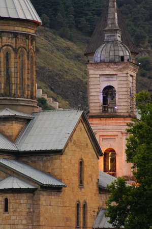 Churches and domes of Tbilisi, view to historical part of the capital of Republic of Georgia