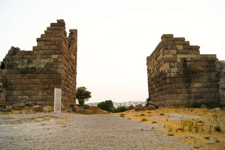 Ruins of Mindos Gate in Bodrum, Turkeyの写真素材