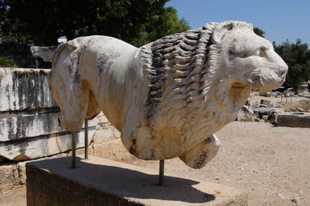 view of Temple of Apollo in antique city of Didyma, Turkeyのeditorial素材