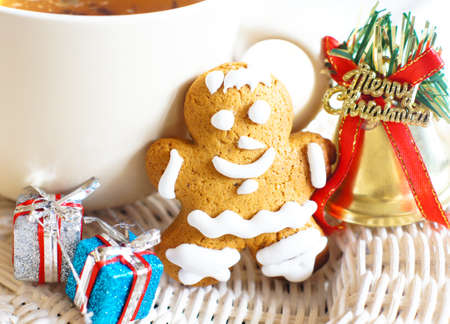 Christmas decoration: cookies and letter to Santa