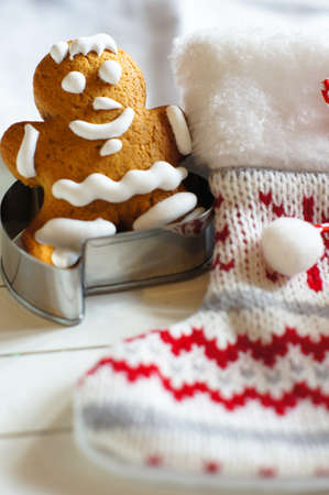 Christmas decoration: cookies and letter to Santa