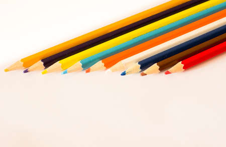 Art tools, water color and color pencils
