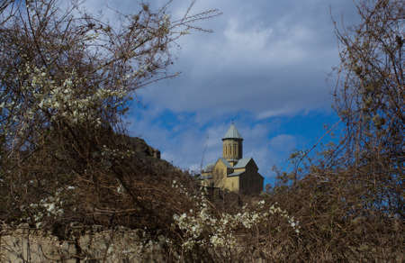 Medieval castle of Narikala  in Old Tbilisi, Georgia