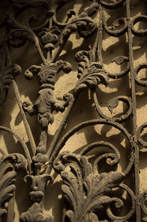 Art-Nouveau facade in Tbilisi Old town, restored area