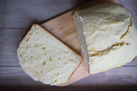 close up of slices of homemade bread