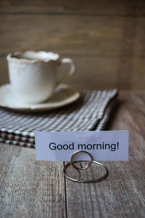 Cup of tea and Good morning note