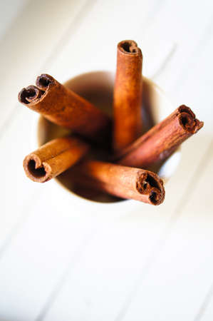 Christmas time spices, like a cinnamon sticks, anise stars and clovesの写真素材