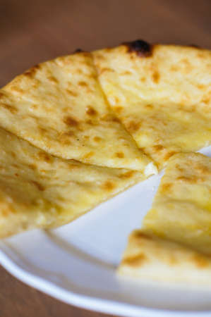 Khachapuri, traditional georgian homemade pastryの写真素材