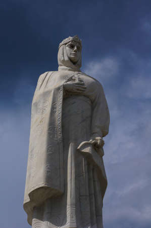 KIEV, UKRAINE -JUNE 11, 2015:Monument to Princess Olga, St. Apostle Andrew the first-called and equal to the apostles Cyril and Methodius in Kiev .June 11, 2015 Kiev, Ukraineのeditorial素材