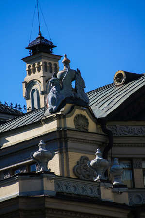 Exterior of the facade of Ukrainian National Opera House, Kievのeditorial素材
