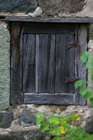 old wooden door in antique house, Tbilisi, Georgiaの写真素材