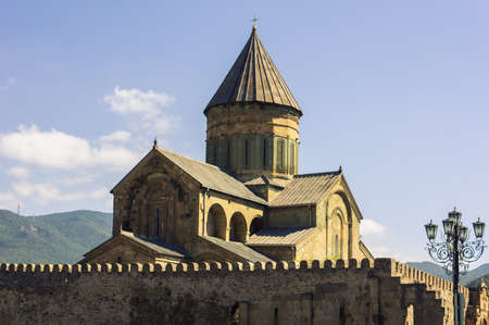 Streets of Mtskheta, ancient capital of Georgia, in the summertimeのeditorial素材
