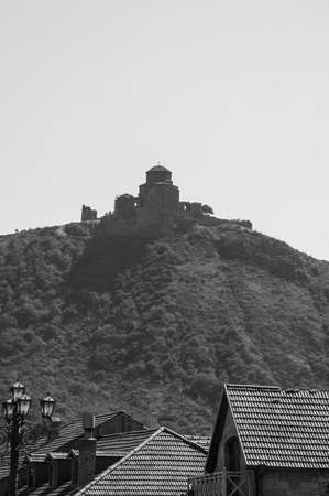 Streets of Mtskheta, ancient capital of Georgia, in the summertimeの写真素材