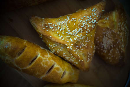Traditional georgia pastry lobiani and khachapuri pieの写真素材