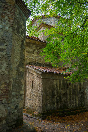 Old building in the wine region of Kakheti during autumnの写真素材