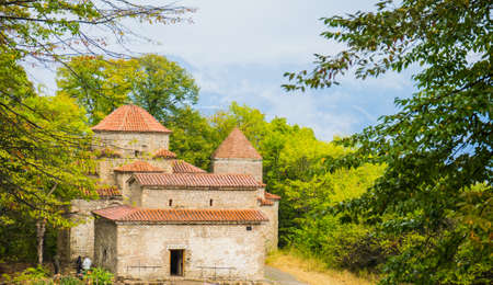 Old building in the wine region of Kakheti during autumnの写真素材