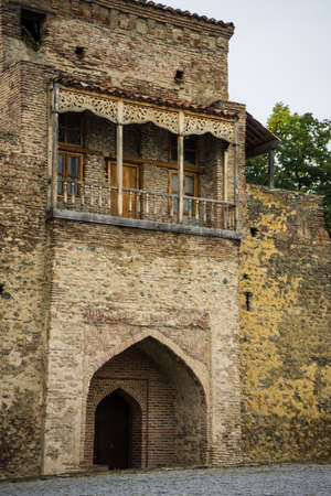 Autumnal view of the capital of wine region of Georgia - Kakhetiの写真素材