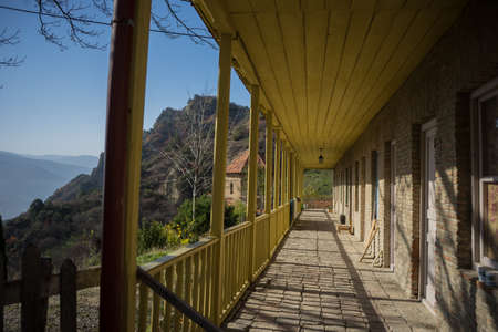 Famous Shiomgvime monastery close to Mtskheta , ancient capital of Georgiaの写真素材