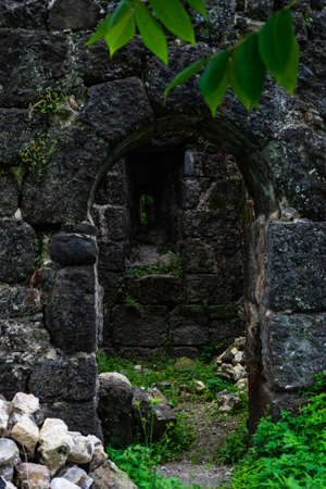 Gonio, Georgia / July 9, 2018: Ancient roman fortress Gonio - Asparos on the Black sea coast in Georgia, close to turkish borderのeditorial素材