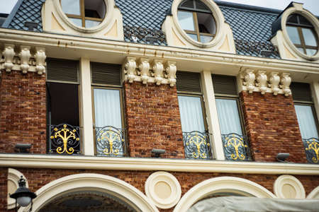 Batumi, Georgia / July 10, 2018: Architecture of Old Batumi famous Piazza square close to the Port of Batumiのeditorial素材