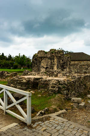 Gonio, Georgia / July 9, 2018: Ancient roman fortress Gonio - Asparos on the Black sea coast in Georgia, close to turkish borderのeditorial素材