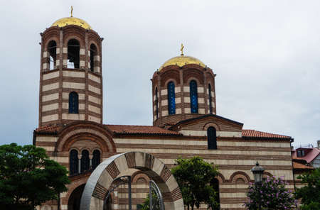 Batumi, Georgia / July 10, 2018: Church of St. Nicholas in Old town of Batumi was built in 1865のeditorial素材