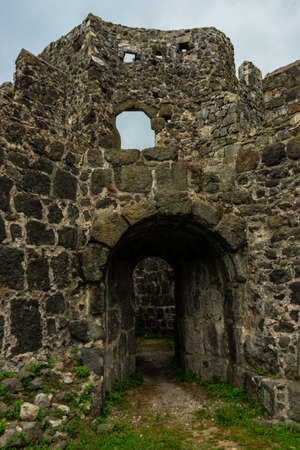 Gonio, Georgia / July 9, 2018: Ancient roman fortress Gonio - Asparos on the Black sea coast in Georgia, close to turkish borderのeditorial素材