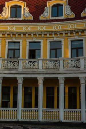 Batumi, Adjaria, Georgia - 08 JULY 2018: Beautiful palace built in the end of 1890 years now here located Art University of Batumi in Batumi downtownのeditorial素材