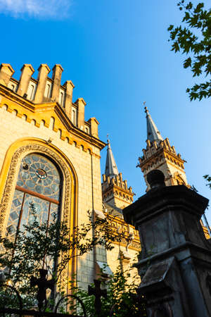 BATUMI, ADJARA, GEORGIA - JULY 8, 2018: Batumi Cathedral of the Mother of God