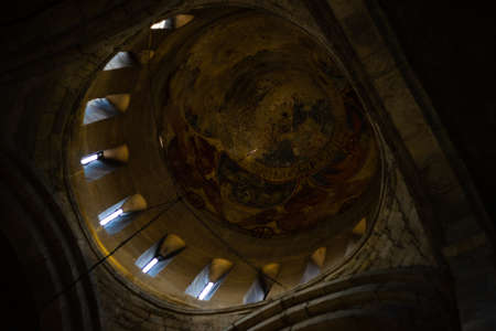 One of the most famous orthodox cathedral medieval Svetitskhoveli cathedral in ancient capital city of Georgiaのeditorial素材