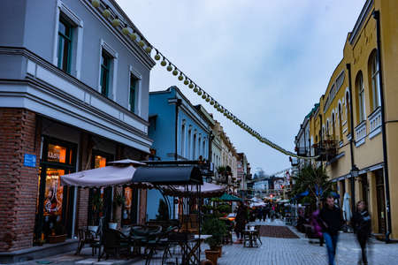 Georgia - Tbilisi. Christmas and New 2019 year illumination on the main turistic attraction New...
