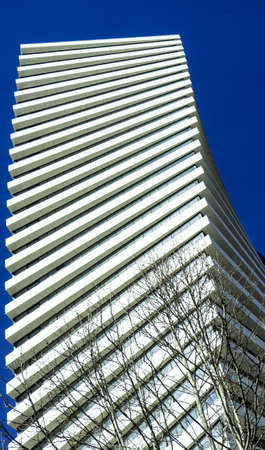 Famous Axis towers skyscrapers in Vake area, modern city centre of Tbilisi, capital city of Georgia