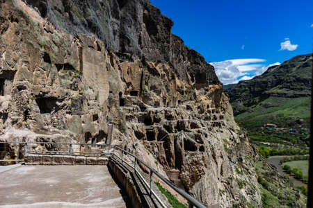 Famous rock castle Medieval time dedicated to Queen Tamar in Southern Georgiaの写真素材