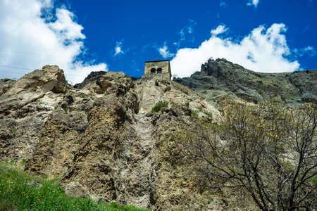 Famous rock castle Medieval time dedicated to Queen Tamar in Southern Georgiaの写真素材
