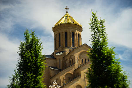 St. Trinity or Sameba orthodox cathedral in Tbilisi, Georgia