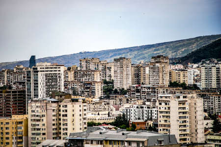 View to new central areas of Tbilisi's downtown - Vake and Saburtalo, Republic of Georgia