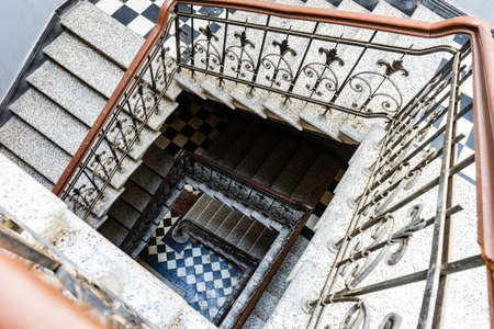 Old staircase in Tbilisi houses of 18-19 centuries, Republic of Georgiaのeditorial素材