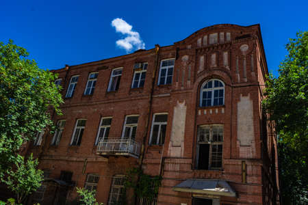 01 of JULY 2019, TBILISI, GEORGIA: famous building of Old Town of Tbilisi which need the restoration but still attract touristsのeditorial素材