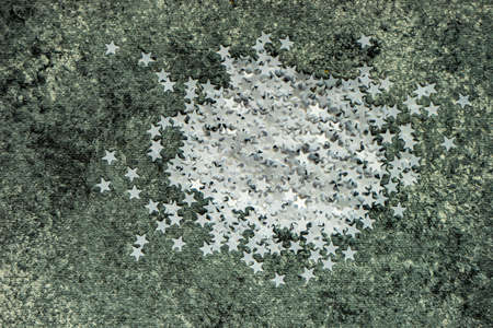 Christmas background with variety of white stars