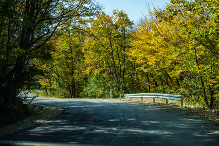 Autumnal mountaine landscape close to Tbilisi city, Georgia, Caucasus area