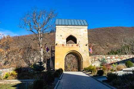 18 NOVEMBER 2019, GEORGIA: Famous Kintsvisi monastery in Shida Kartli, central Georgia