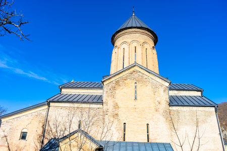 18 NOVEMBER 2019, GEORGIA: Famous Kintsvisi monastery in Shida Kartli, central Georgia