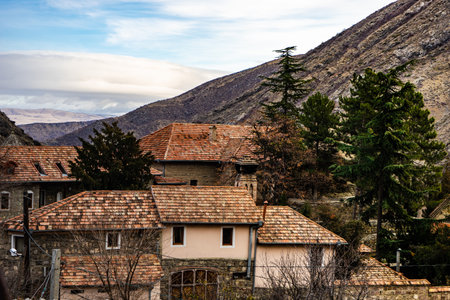 04 DECEMBER 2019: Famous Ateni village  close to Gori in  Shila Kartli region, Georgia,