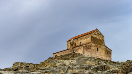 04 DECEMBER 2019: Ruins of ancient rock city Uplistsikhe close to Gori in  Shila Kartli region,...