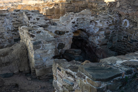 Ruins of Armazi ancient city dated BC close to old capital of Georgia, Mtskhetaの写真素材