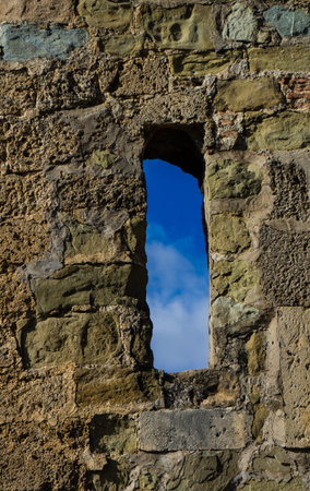 Famous Ninotsminda cathedral ruins and monastery in Kakheti, Georgiaの写真素材