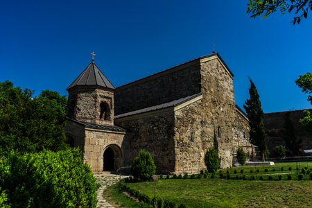 Medieval orthodox monastery Zedazeni in Caucasus mountain close to Tbilisi, Georgia