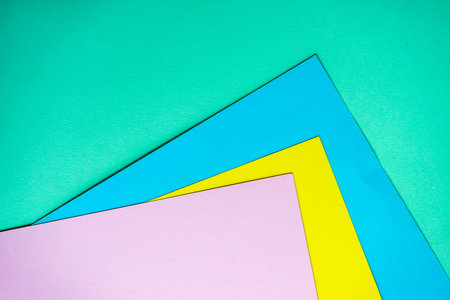 Multicolor paper lists made a bright color summer backgroundの写真素材