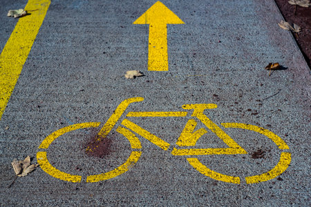 Bike riding park zone in Tbilisi, Georgiaの写真素材